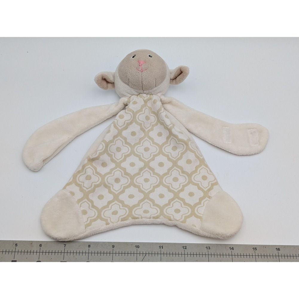 Maison Chic Lamb Sheep  Lovey‎ Plush 10 Inch Security Blanket